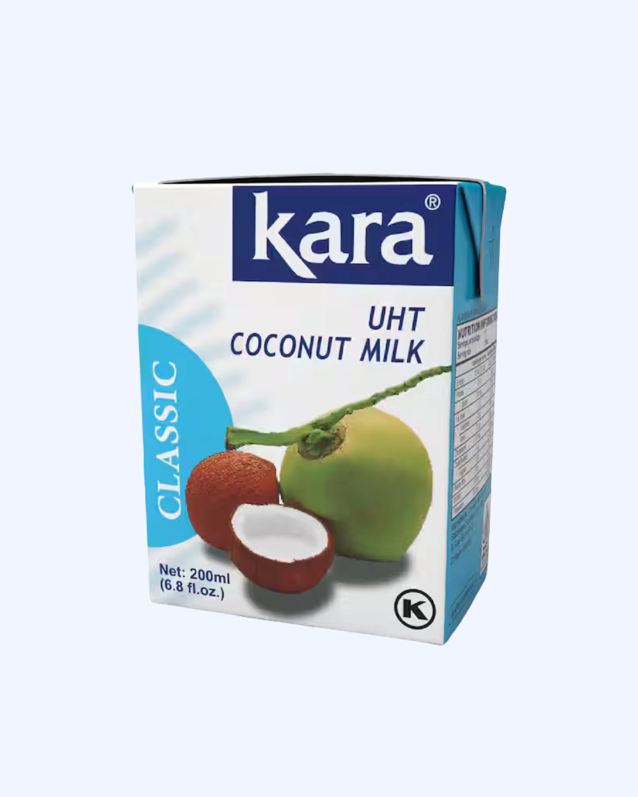 Longlife Kara UHT Classic Coconut Milk 200ml.